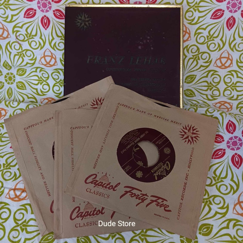 Franz Lehar Operettas From Vienna Capitol Records KCM 8001 - 45 RPM - 3 Rec 1952